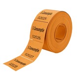 Actie: consumptiebonnen op rol halve consumptie 30x30mm - per 500 bonnen
