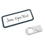 CombiCraft Blanco Office naambadge kunststof met magneet antraciet vanaf 10 stuks - per stuk