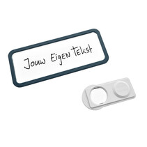 Blanco naambadge Office antraciet - per stuk