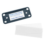 CombiCraft Blanco Office naambadge kunststof met magneet antraciet vanaf 10 stuks - per stuk