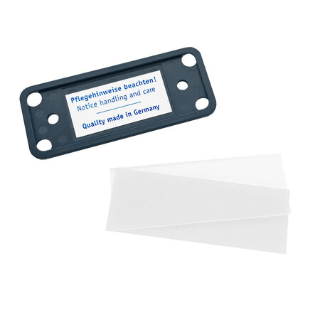 CombiCraft Blanco Office naambadge kunststof met magneet antraciet vanaf 10 stuks - per stuk