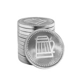 Restpartij aluminium consumptiemunten Ø 21 mm - 100 stuks