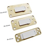 CombiCraft Blanco Office naambadge kunststof met clip goudkleurig vanaf 10 stuks - per stuk