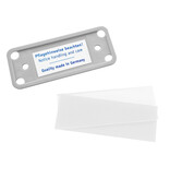 CombiCraft Blanco Office naambadge kunststof met clip lichtgrijs vanaf 10 stuks - per stuk