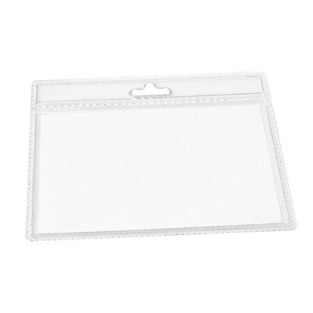 CombiCraft Blanco transparante badgehouder kunststof 95x75mm vanaf 20 stuks - per stuk
