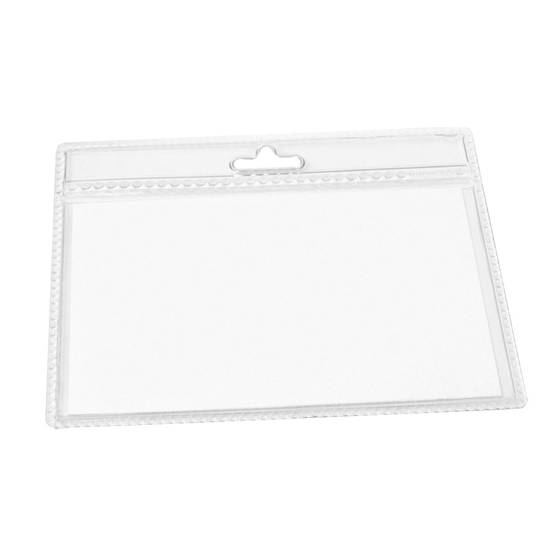 CombiCraft Blanco transparante badgehouder kunststof 95x75mm vanaf 20 stuks - per stuk