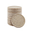 CombiCraft Blanco houtvezel munten Ø23mm - per 100 stuks