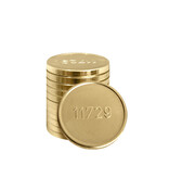 CombiCraft Messing naslag Miele munten 11729 - per 100 stuks