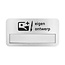 CombiCraft Aluminium naambadge TagCrafter met venster 72x38mm eigen ontwerp - per stuk