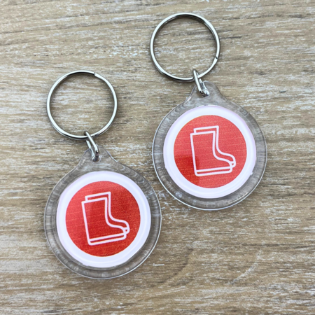 CombiCraft Plexiglas sleutelhanger met jouw foto cirkel groot Ø47mm - per 1 stuk