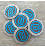 CombiCraft Houten munten Ø50mm met jouw eigen ontwerp - per 50 stuks