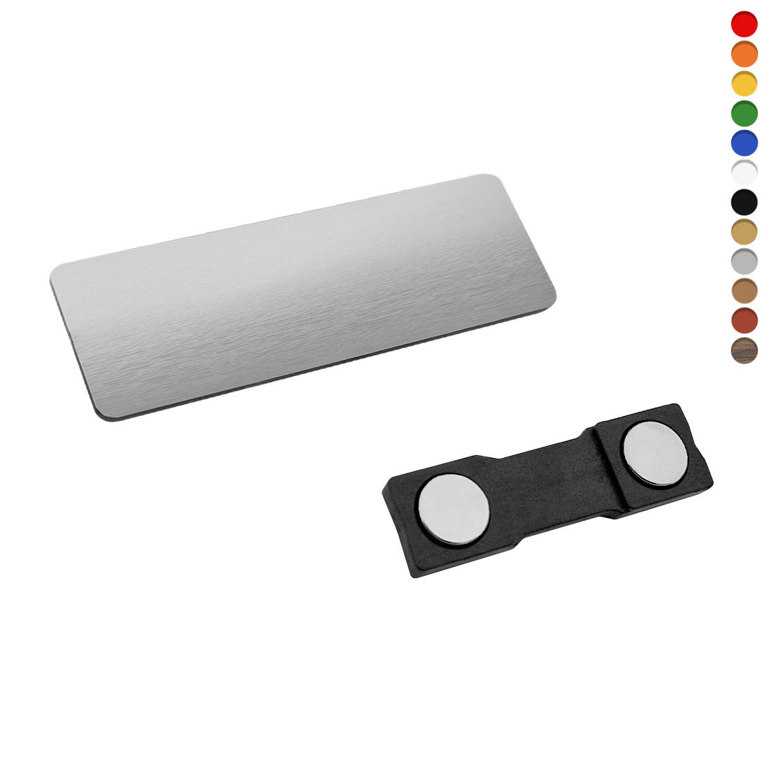 CombiCraft Blanco naambadge plastic 70x20mm rechthoek - per 1 stuk