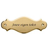 CombiCraft Messing naambordje Jules met eigen regels tekst - per 1 stuk