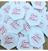 CombiCraft Zeshoek munten 38x38mm met jouw eigen ontwerp - per 100 stuks