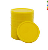 CombiCraft Blanco plastic winkelwagenmunten €1 formaat - per 100 stuks