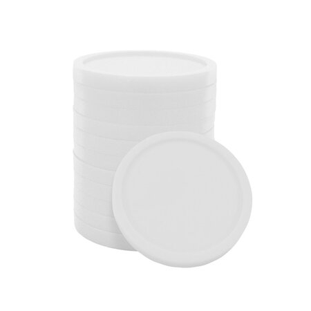 CombiCraft Blanco plastic winkelwagenmunten €1 formaat - per 100 stuks