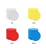 CombiCraft Blanco plastic winkelwagenmunten €2 formaat-  per 100 stuks