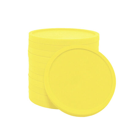 CombiCraft Blanco plastic winkelwagenmunten €2 formaat-  per 100 stuks