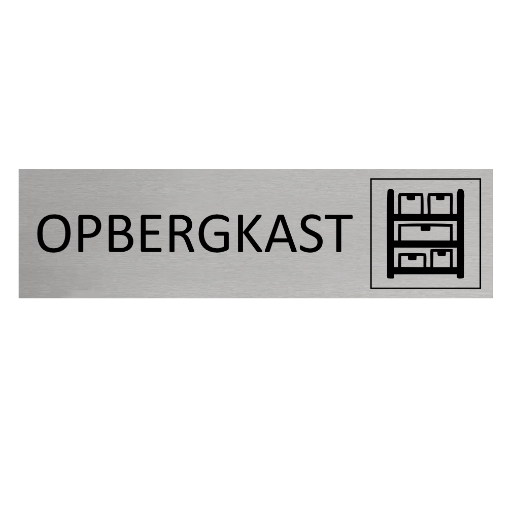 CombiCraft Aluminium deurbordje Opbergkast 165 x 45 mm - per 1 stuk