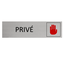 CombiCraft Aluminium deurbordje Privé  165 x 45 mm - per 1 stuk