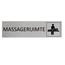 Aluminium deurbordje Massageruimte  165 x 45 mm - per 1 stuk