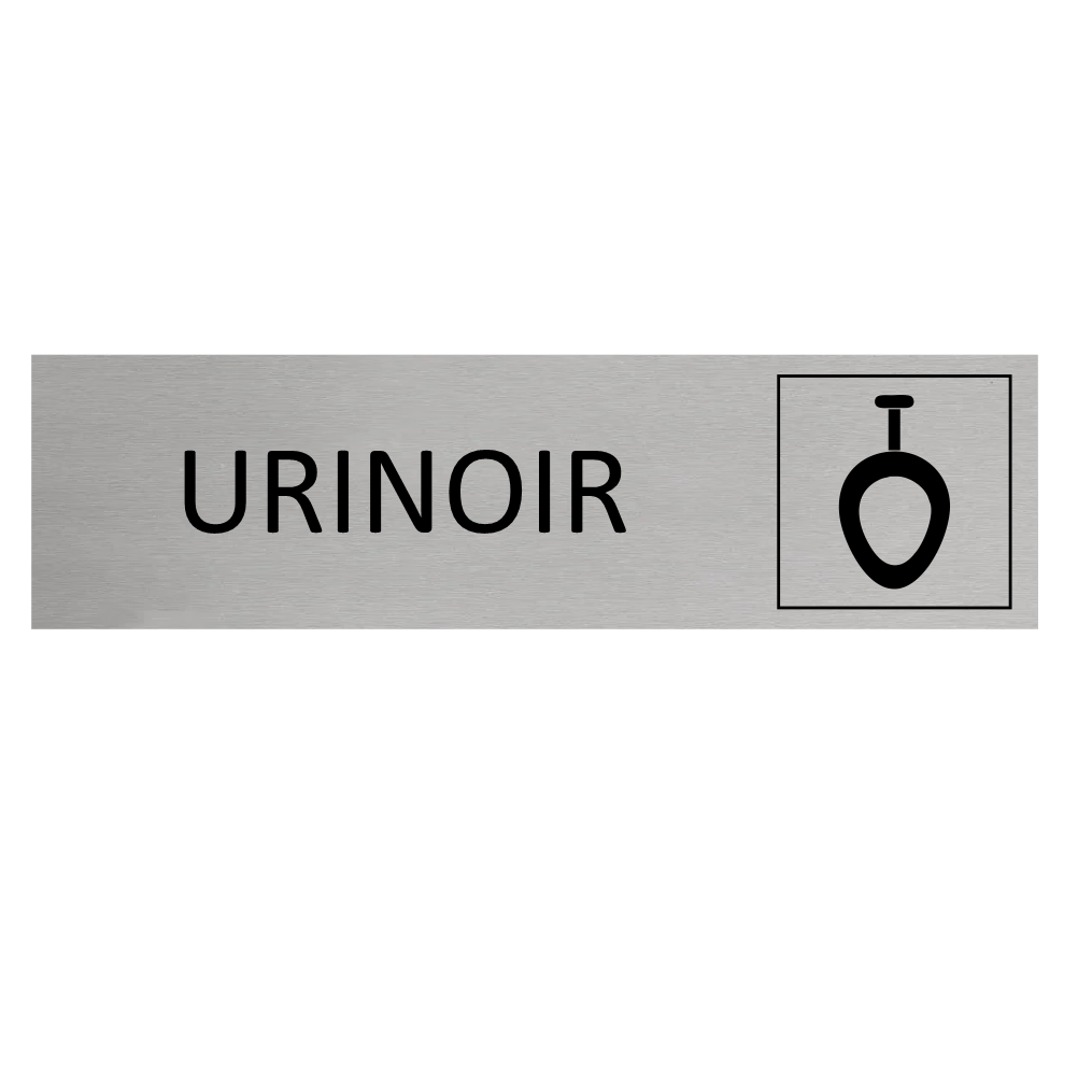 CombiCraft Aluminium deurbordje Urinoir 165 x 45 mm - per 1 stuk