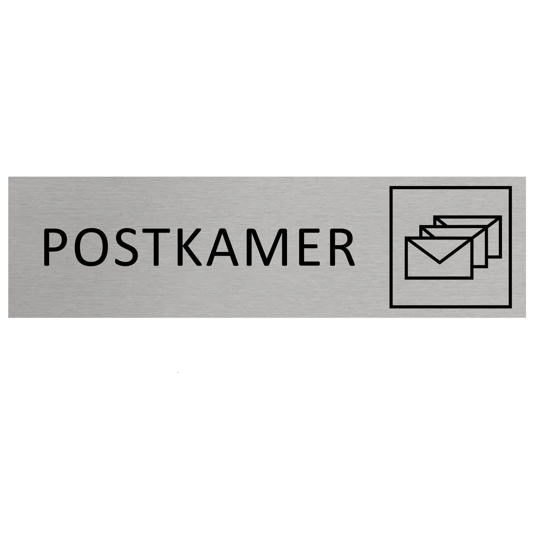 CombiCraft Aluminium deurbordje Postkamer 165 x 45 mm - per 1 stuk