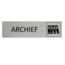 CombiCraft Aluminium deurbordje Archief 165 x 45 mm - per 1 stuk