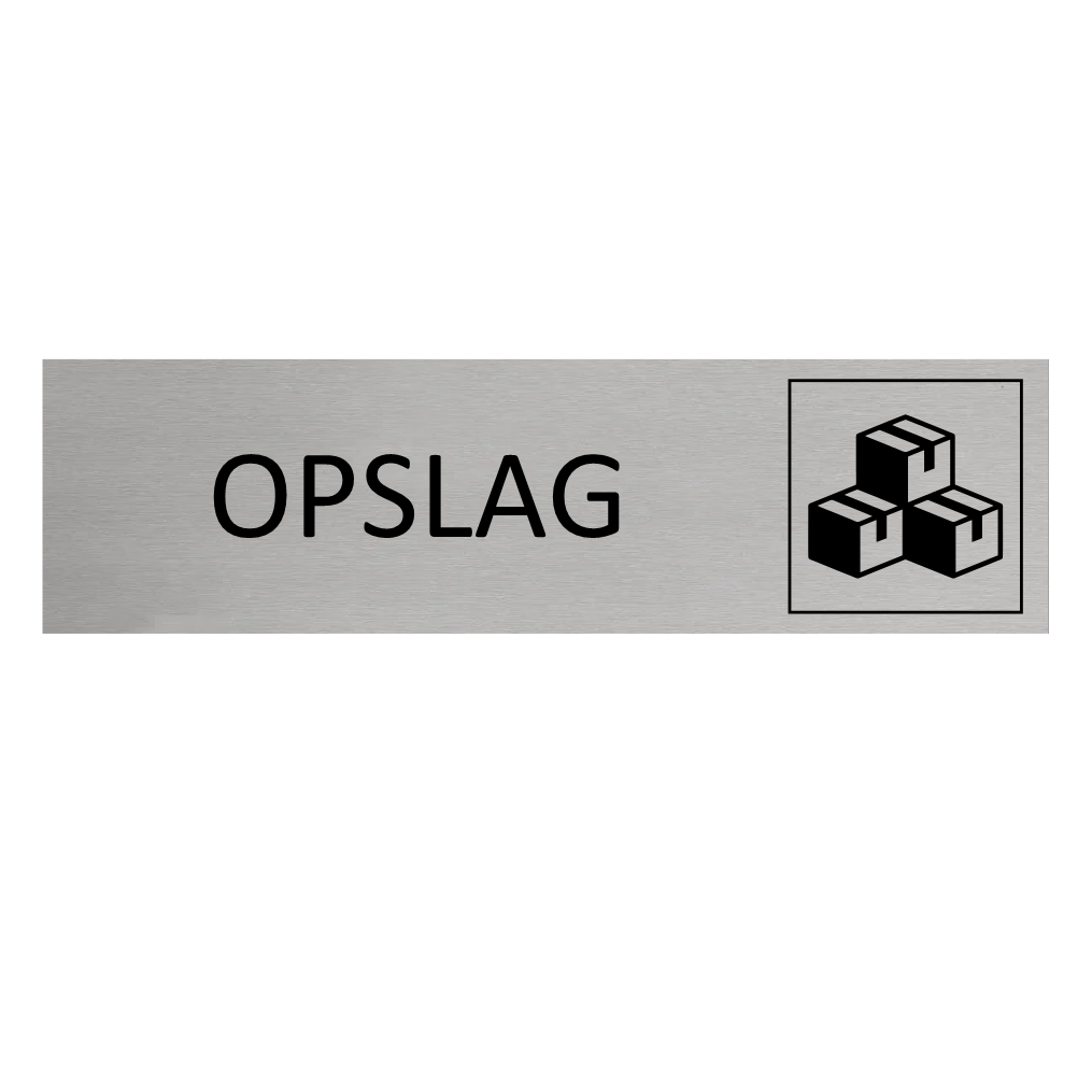 CombiCraft Aluminium deurbordje Opslag 165 x 45 mm - per 1 stuk