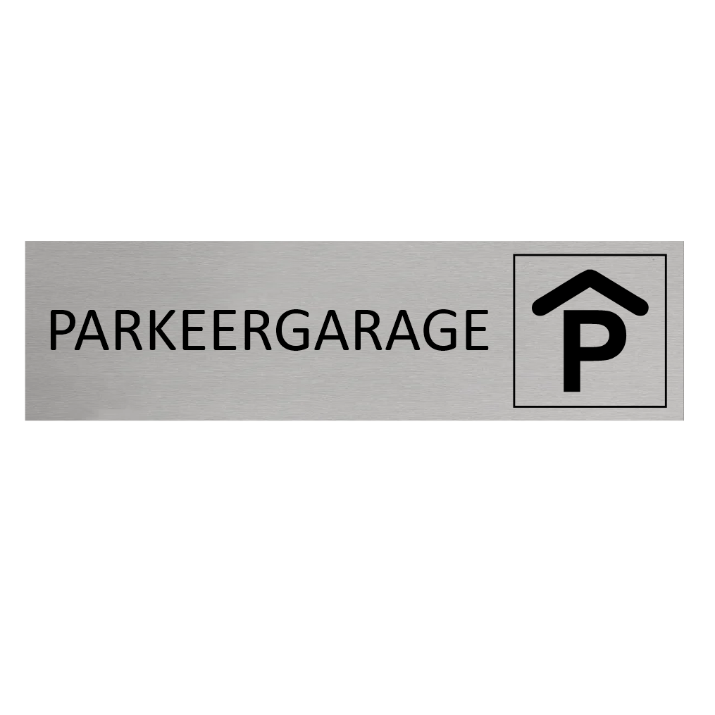 CombiCraft Aluminium deurbordje Parkeergarage 165 x 45 mm - per 1 stuk