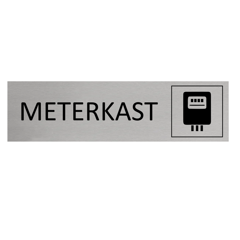 CombiCraft Aluminium deurbordje Meterkast 165 x 45 mm - per 1 stuk