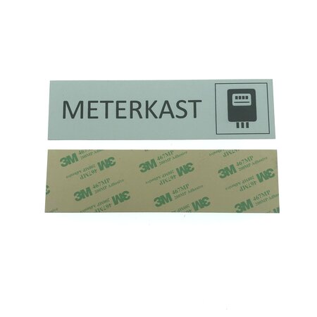 CombiCraft Aluminium deurbordje Meterkast 165 x 45 mm - per 1 stuk