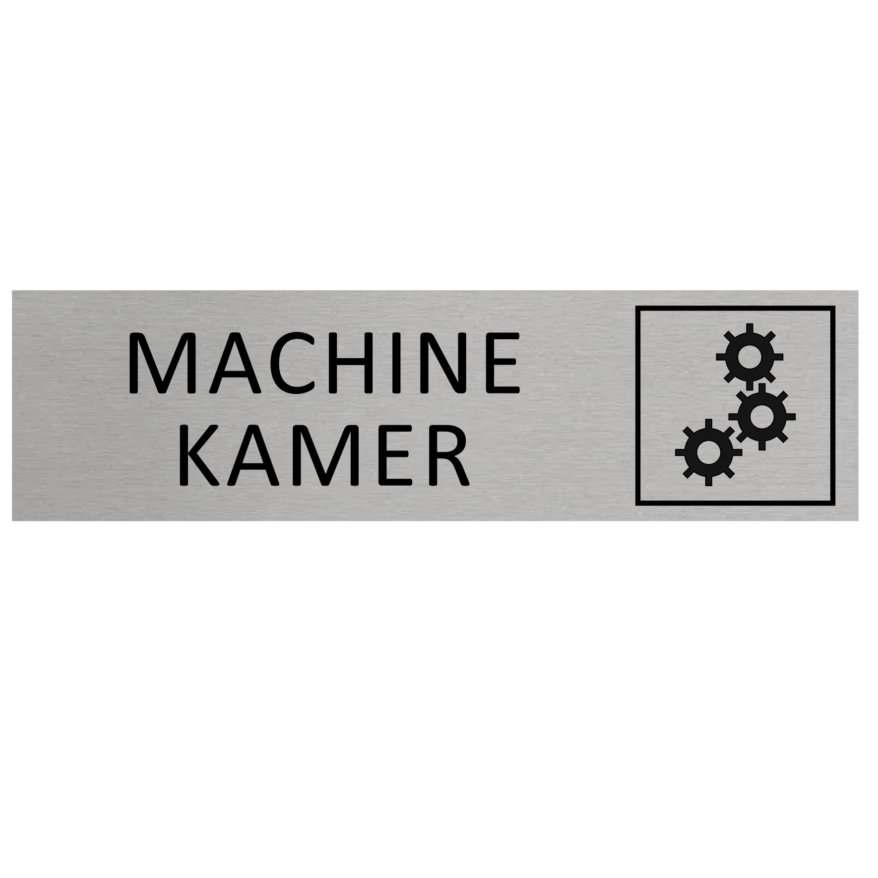 CombiCraft Aluminium deurbordje Machinekamer 165 x 45 mm - per 1 stuk