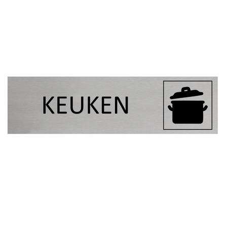 Aluminium deurbordje Keuken 165 x 45 mm - per 1 stuk