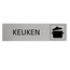 Aluminium deurbordje Keuken 165 x 45 mm - per 1 stuk