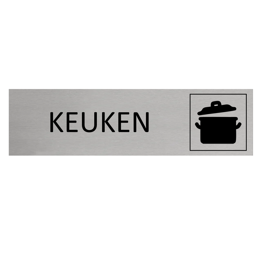 CombiCraft Aluminium deurbordje Keuken 165 x 45 mm - per 1 stuk