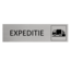 Aluminium deurbordje Expeditie 165 x 45 mm - per 1 stuk