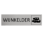 CombiCraft Aluminium deurbordje Wijnkelder 165 x 45 mm - per 1 stuk