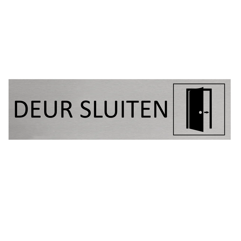 CombiCraft Aluminium deurbordje Deur sluiten 165 x 45 mm - per 1 stuk