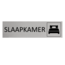 Aluminium deurbordje Slaapkamer 165 x 45 mm - per 1 stuk