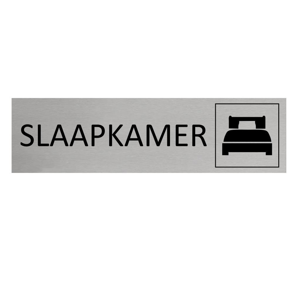 CombiCraft Aluminium deurbordje Slaapkamer 165 x 45 mm - per 1 stuk