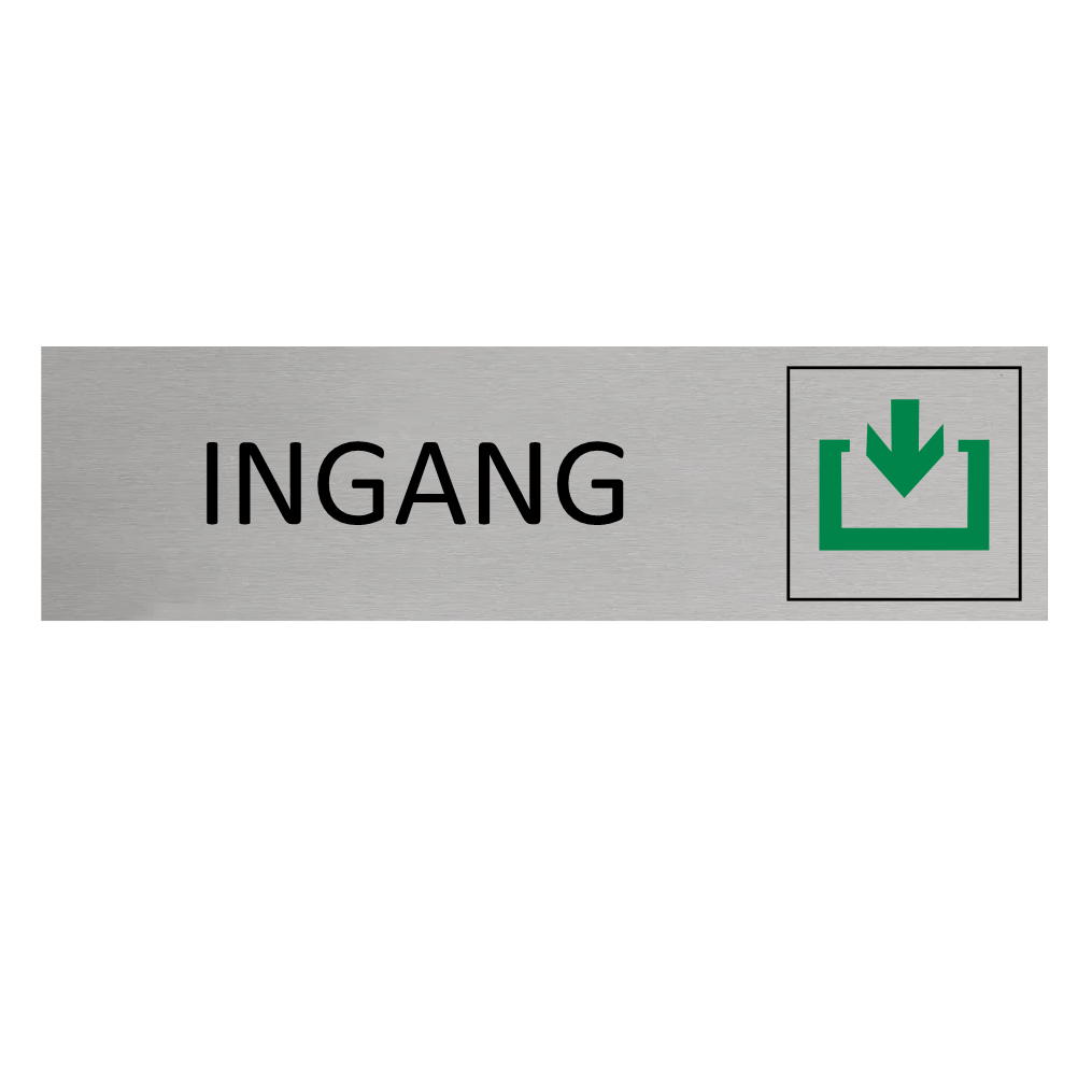 CombiCraft Aluminium deurbordje Ingang 165 x 45 mm - per 1 stuk