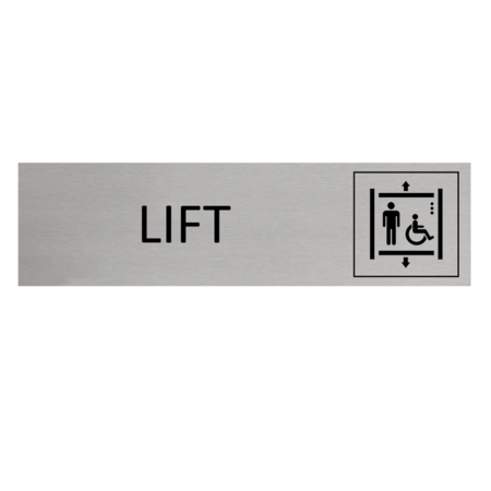 CombiCraft Aluminium deurbordje Lift 165 x 45 mm - per 1 stuk