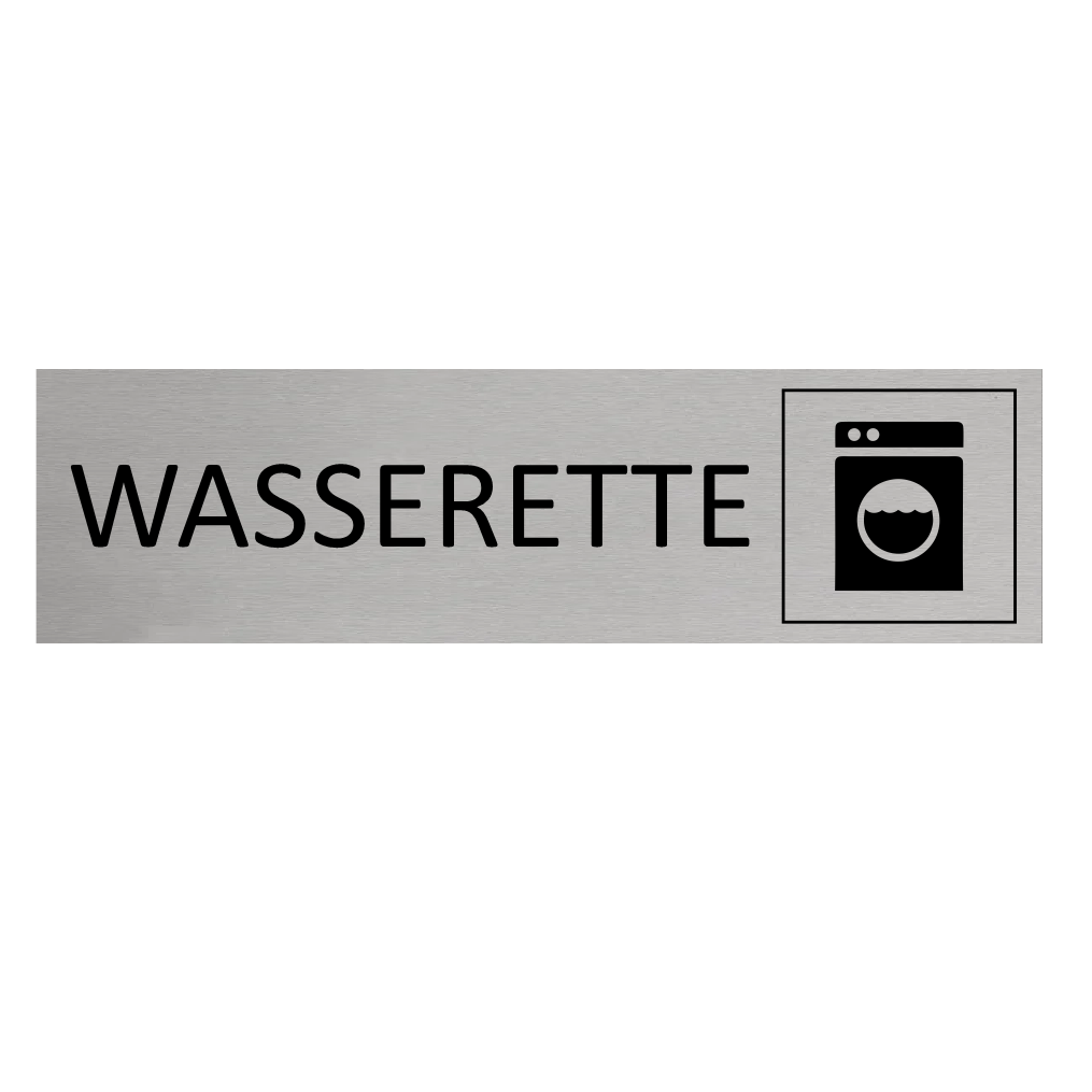 CombiCraft Aluminium deurbordje Wasserette 165 x 45 mm - per 1 stuk