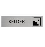 Aluminium deurbordje Kelder 165 x 45 mm - per 1 stuk