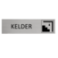 Aluminium deurbordje Kelder 165 x 45 mm - per 1 stuk