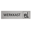 CombiCraft Aluminium deurbordje Schoonmaakkast 165 x 45 mm - per 1 stuk