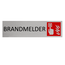 CombiCraft Aluminium deurbordje Brandmelder 165 x 45 mm - per 1 stuk