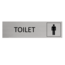 CombiCraft Aluminium deurbordje Herentoilet 165 x 45 mm - per 1 stuk