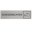 Aluminium deurbordje Scheidsrechter 165 x 45 mm - per 1 stuk